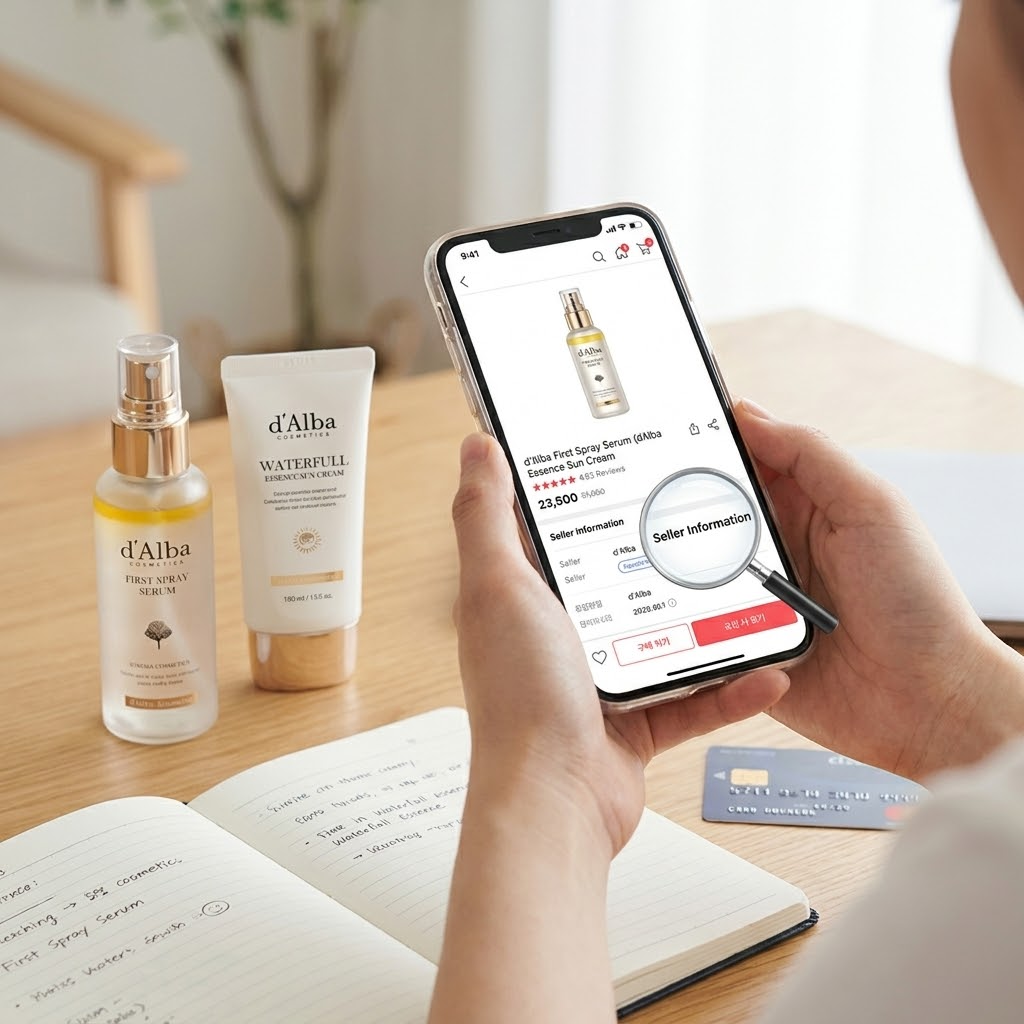 Compra segura y señales de autenticidad al buscar d'Alba cosmetics