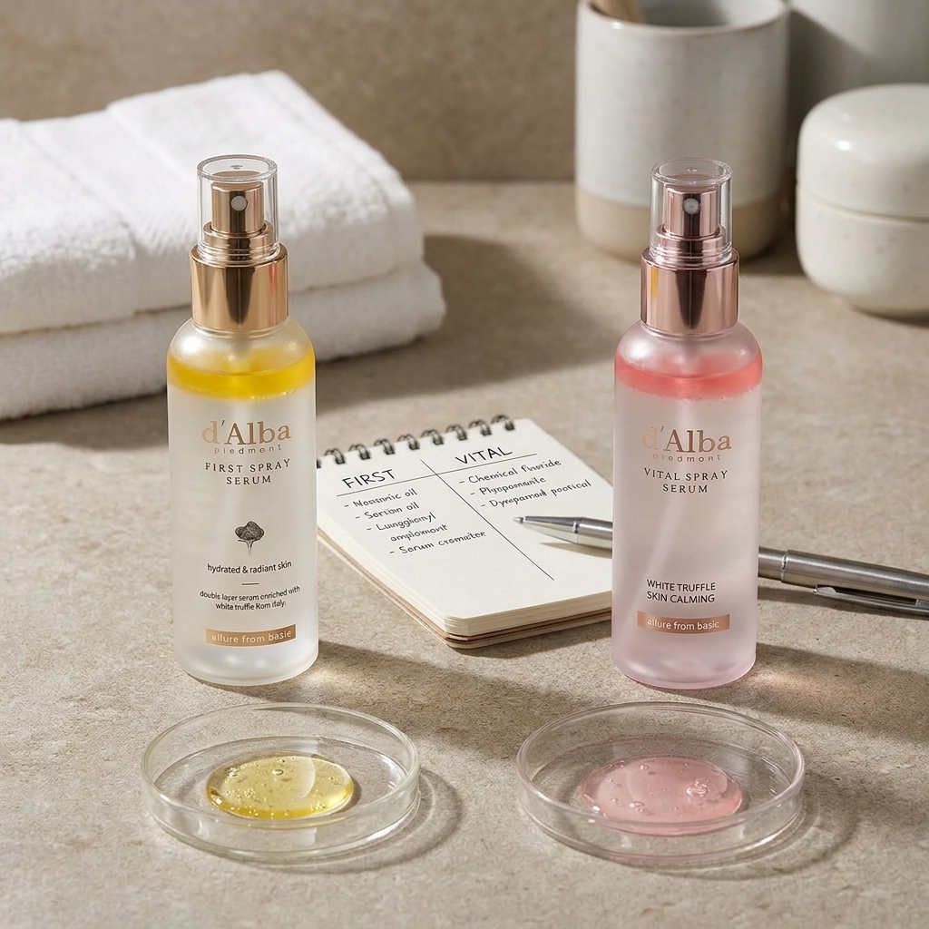 Qué mirar en el INCI cuando se duda entre First y Vital (alérgenos y extractos aromáticos)