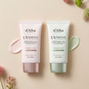 d'Alba protector solar rosa vs verde: diferencias reales