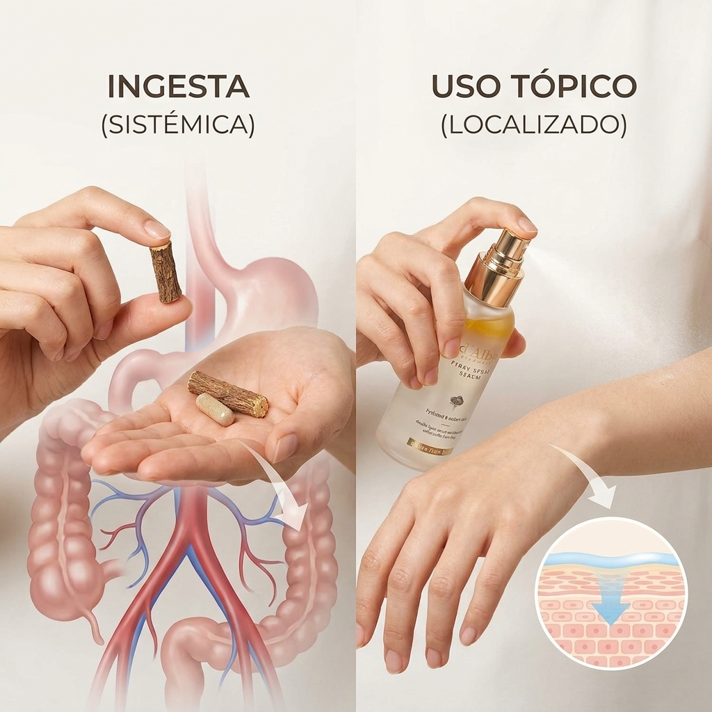 Regaliz En Cosmética: Lo Que Cambia Entre La Ingesta Y El Uso Tópico